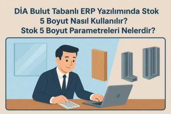 DİA Bulut Tabanlı ERP Yazılımında Stok 5 Boyut
