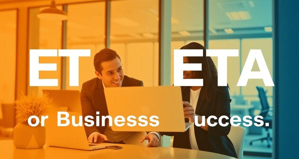 ETA muhasebe programının ne işe yaradığını ve kimler için uygun olduğunu anlatan bilgilendirici görsel