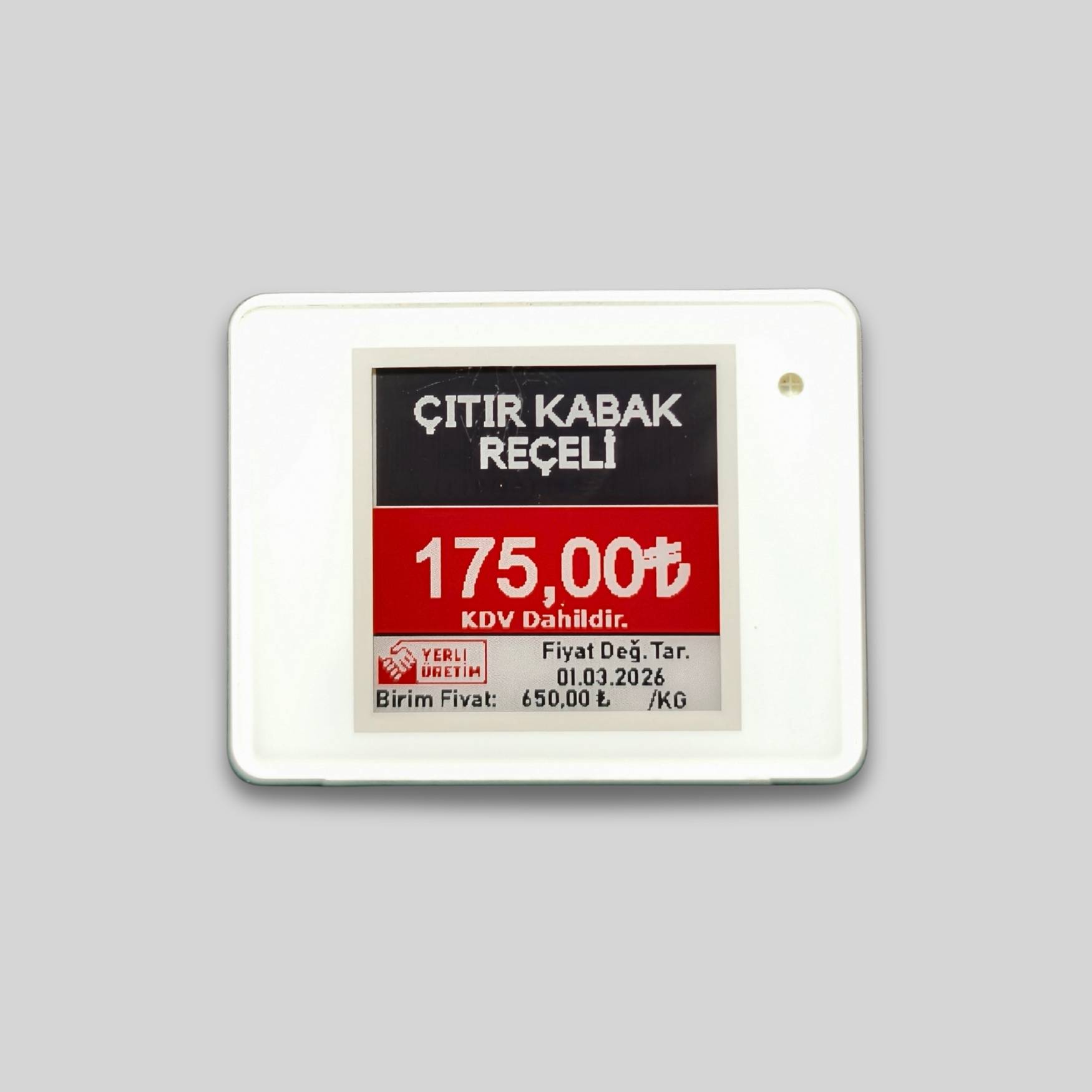 1.54 İnç Elektronik Raf Etiketi