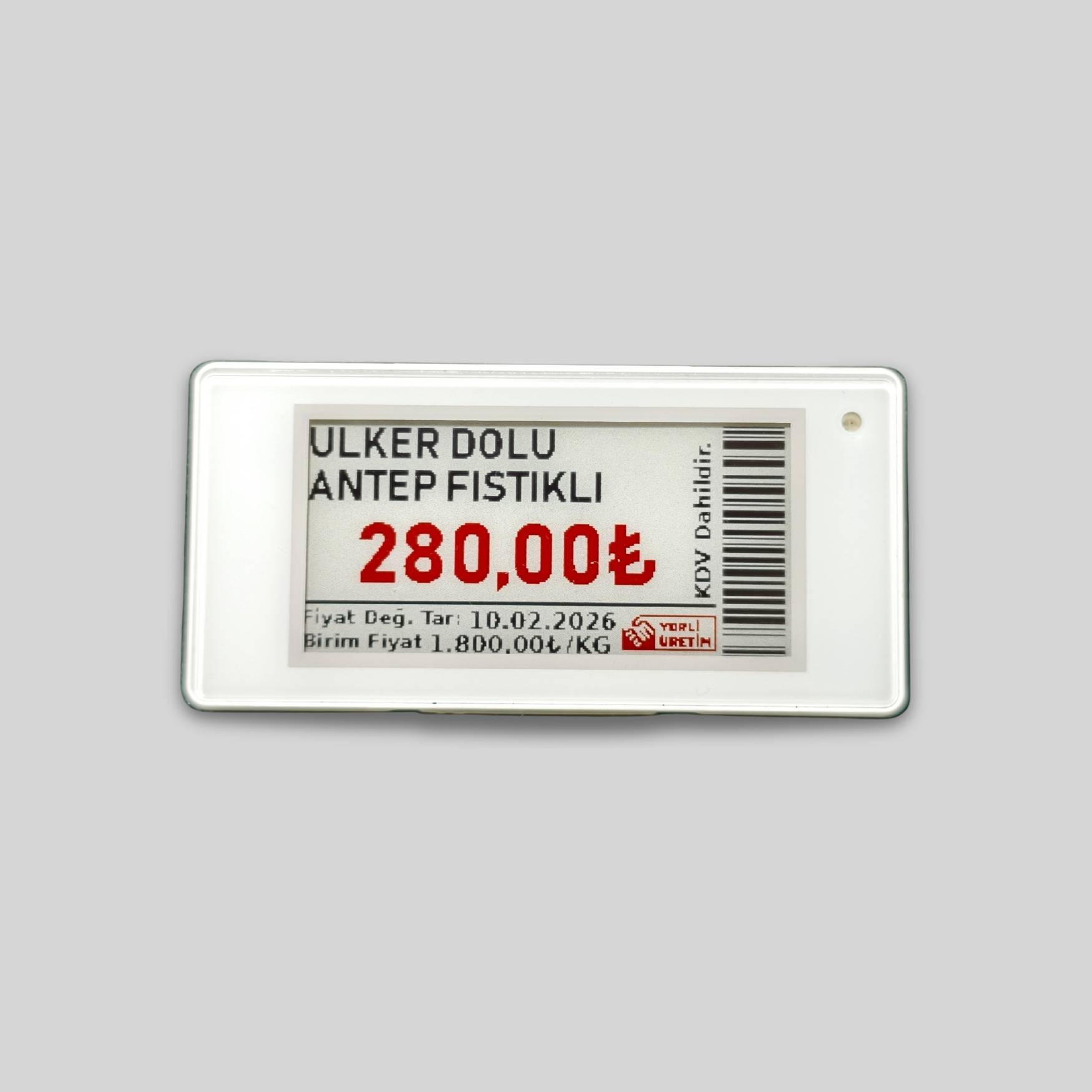 2.13 İnç Elektronik Raf Etiketi