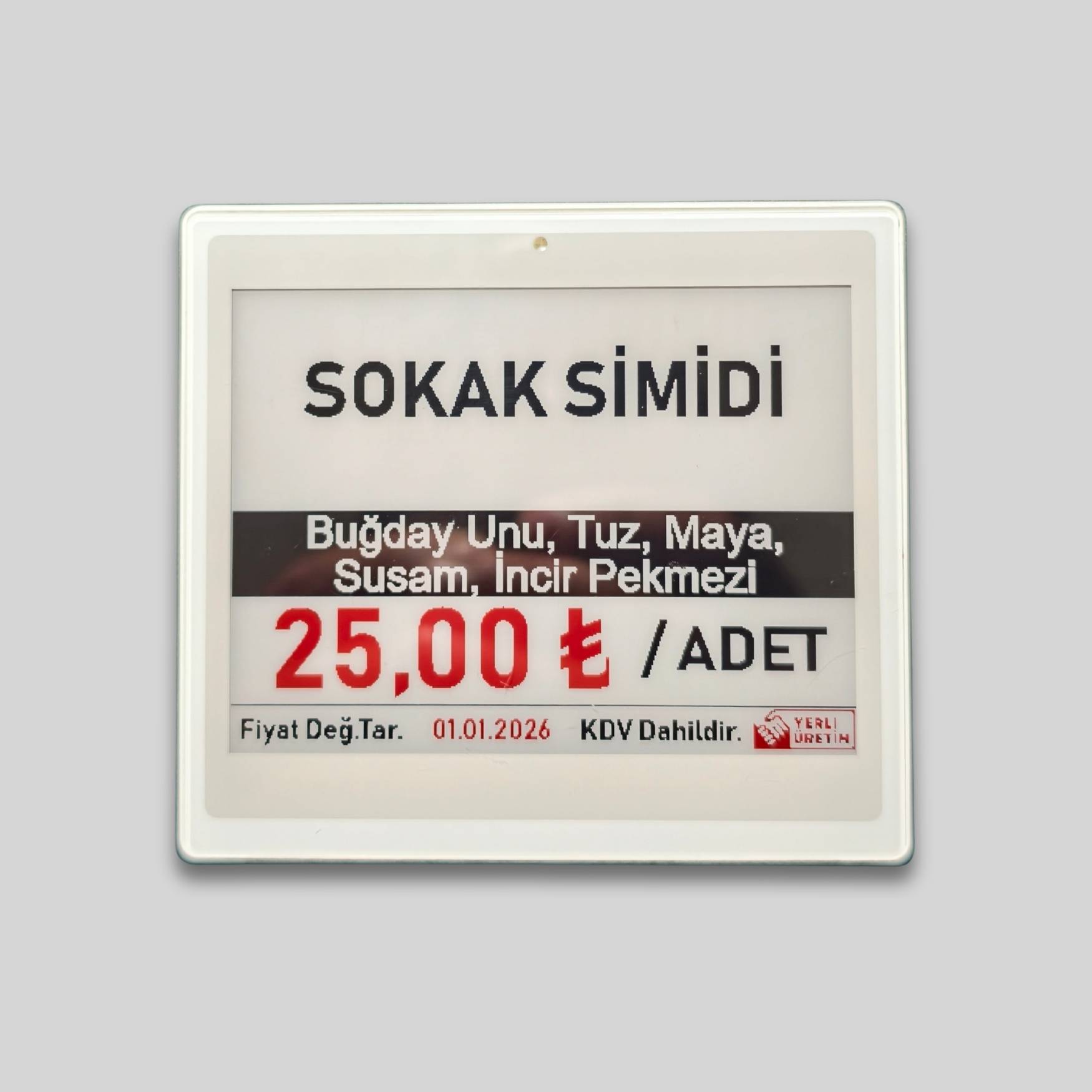 4.20 İnç Elektronik Raf Etiketi